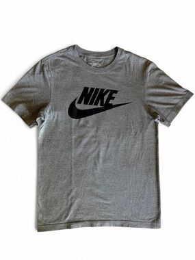 Nike Men’s Icon Futura Logo T-Shirt - Heather Grey S